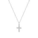 0.50 TCW Round Cut Moissanite Diamond Cross Pendant Necklace in Solid Gold 13