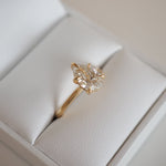 Stunning 1 CT Pear Moissanite Engagement Ring with Solitaire Design