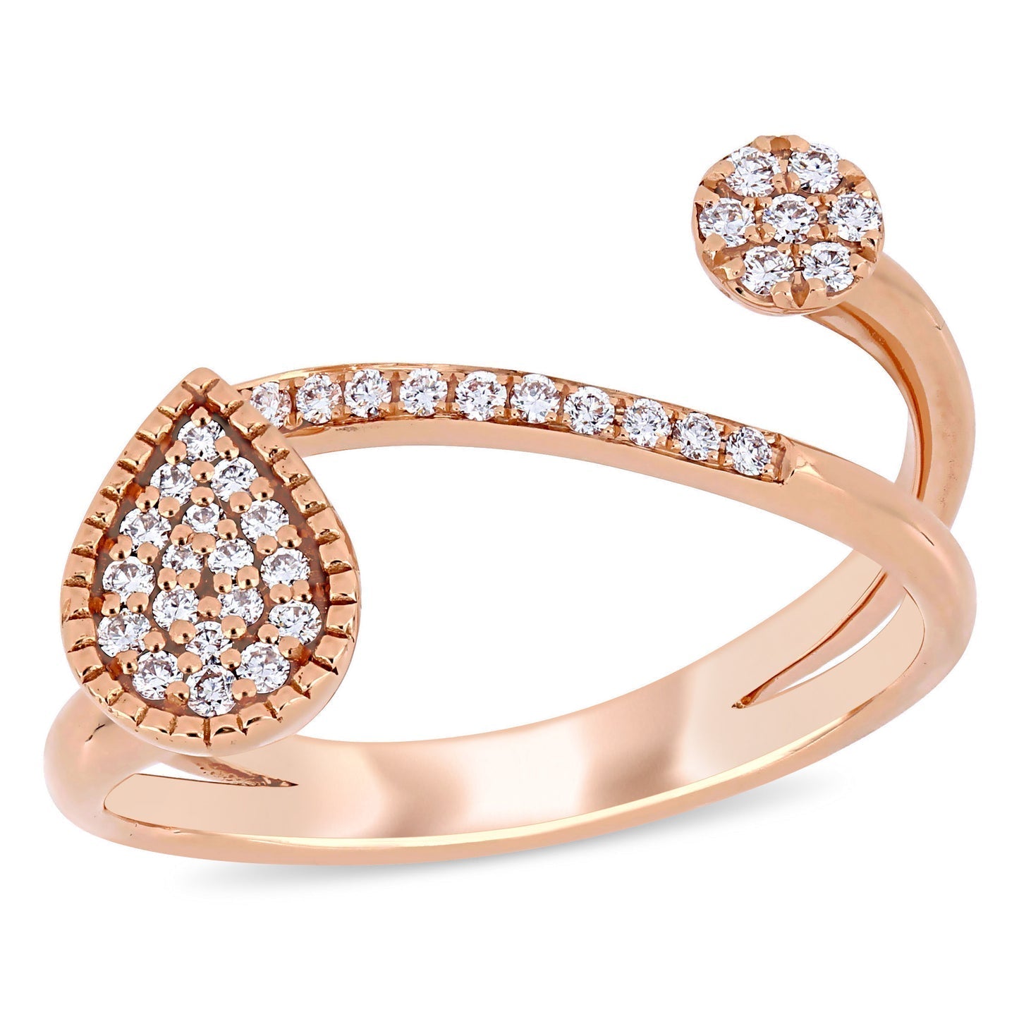 Round Cut Cubic Zirconia in 925 Sterling Silver Wedding Bands 1