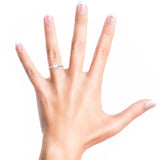 Stunning 0.5 CT Emerald Moissanite Engagement Ring With Pave Design 5