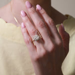 Stunning 1.0- 2.0 CT Cushion Moissanite Engagement Ring with Halo & Pave Design 6