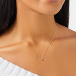 Round Cut Cubic Zirconia in 925 Sterling Silver Necklace 2