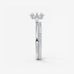 Round Three Stone Lab Grown Diamond Engagement Ring