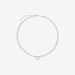 Round Cut Cubic Zirconia in 925 Sterling Silver Necklace 3