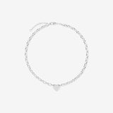 Round Cut Cubic Zirconia in 925 Sterling Silver Necklace 3