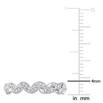 Round Cut Cubic Zirconia in 925 Sterling Silver Wedding Bands 6