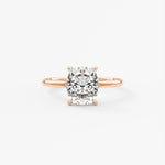 Elongated Cushion Split Shank Lab Grown Diamond Engagement Ring
