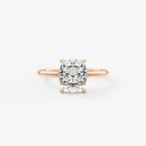 Elongated Cushion Split Shank Lab Grown Diamond Engagement Ring