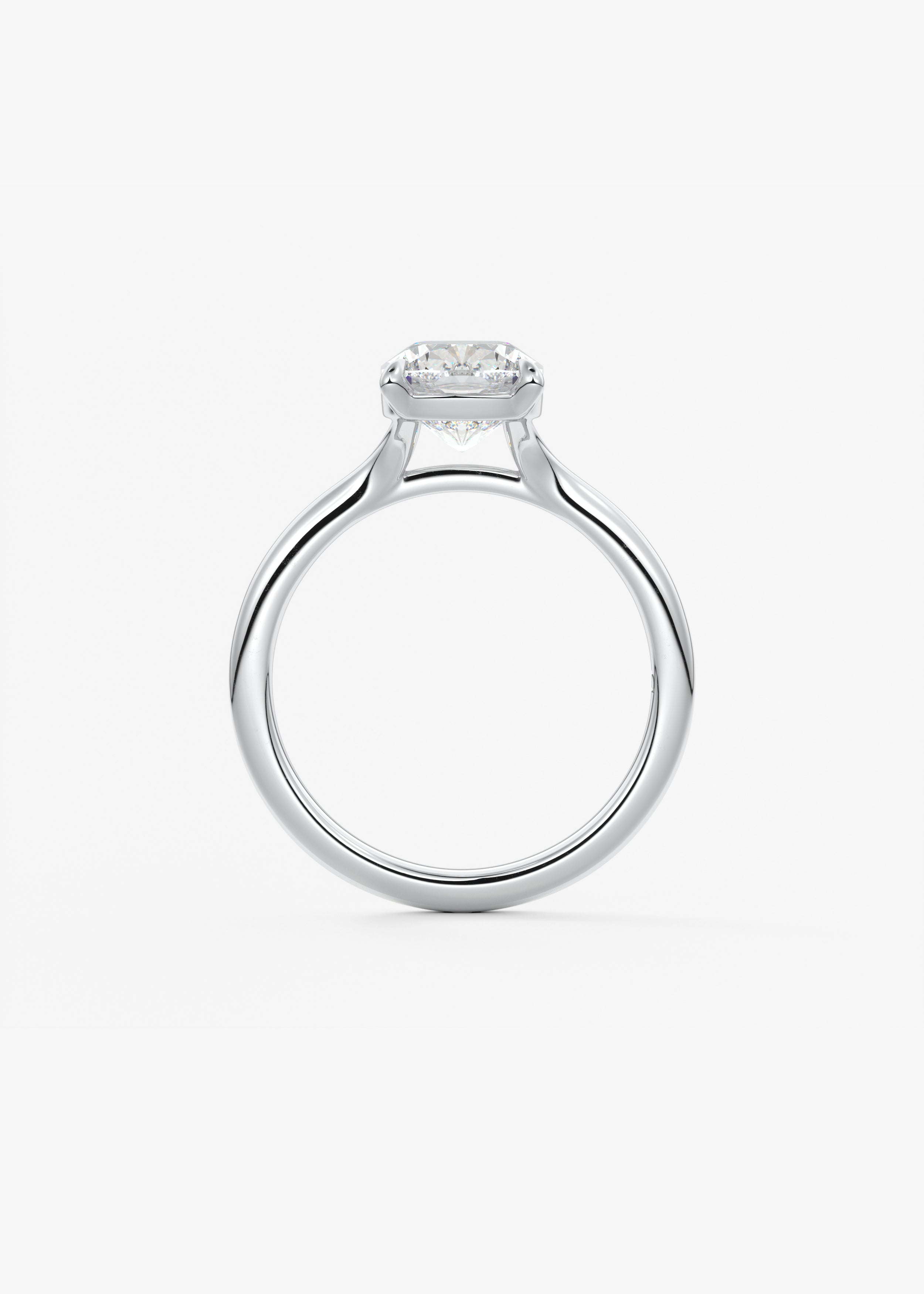 Elongated Cushion Split Shank Lab Grown Diamond Engagement Ring