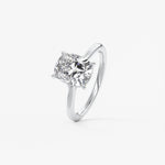 Elongated Cushion Split Shank Lab Grown Diamond Engagement Ring