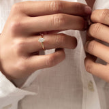 Stunning 0.5 CT Oval Moissanite Engagement Ring In Solitaire Design 6