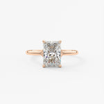Radiant Split Shank Lab Grown Diamond Engagement Ring