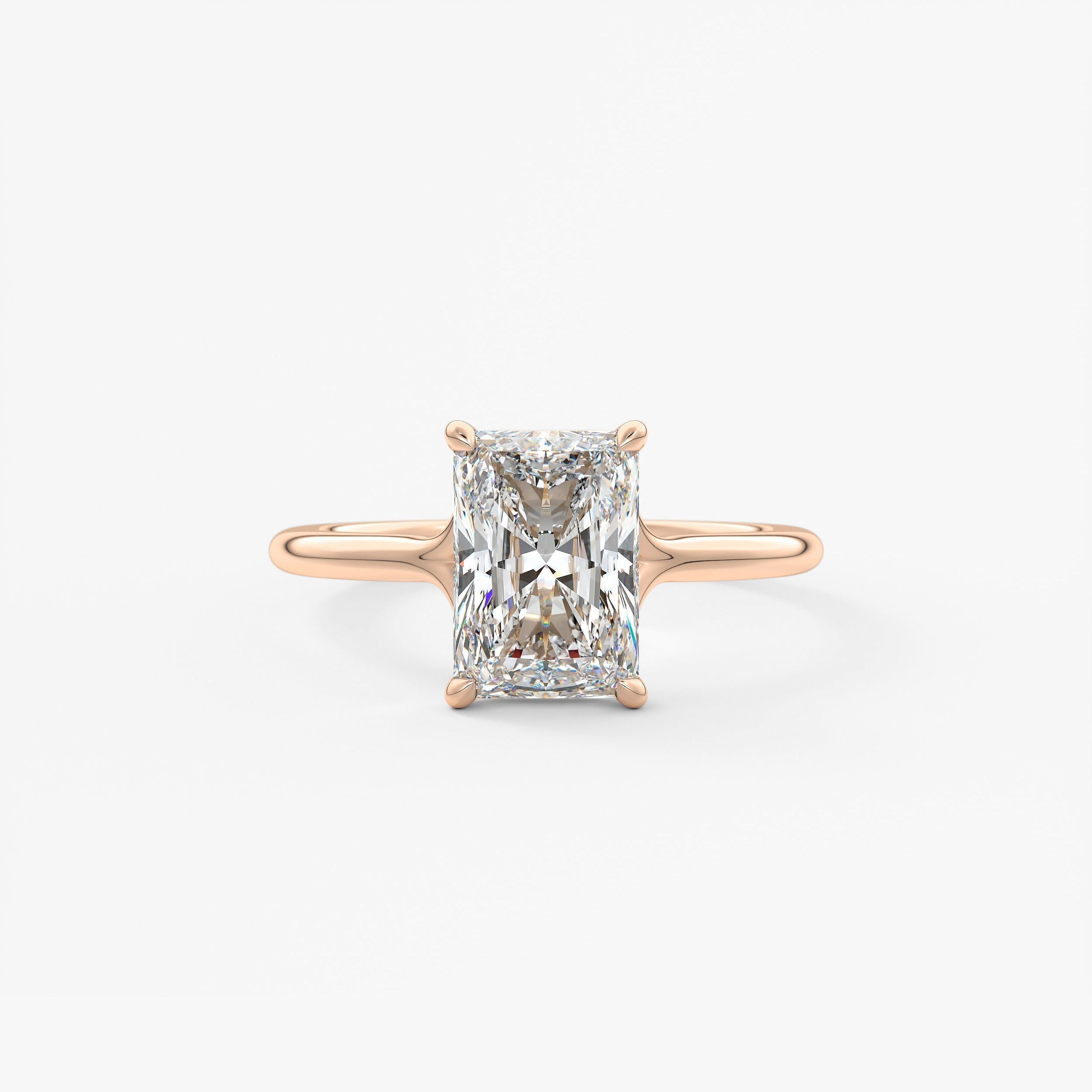 Radiant Split Shank Lab Grown Diamond Engagement Ring