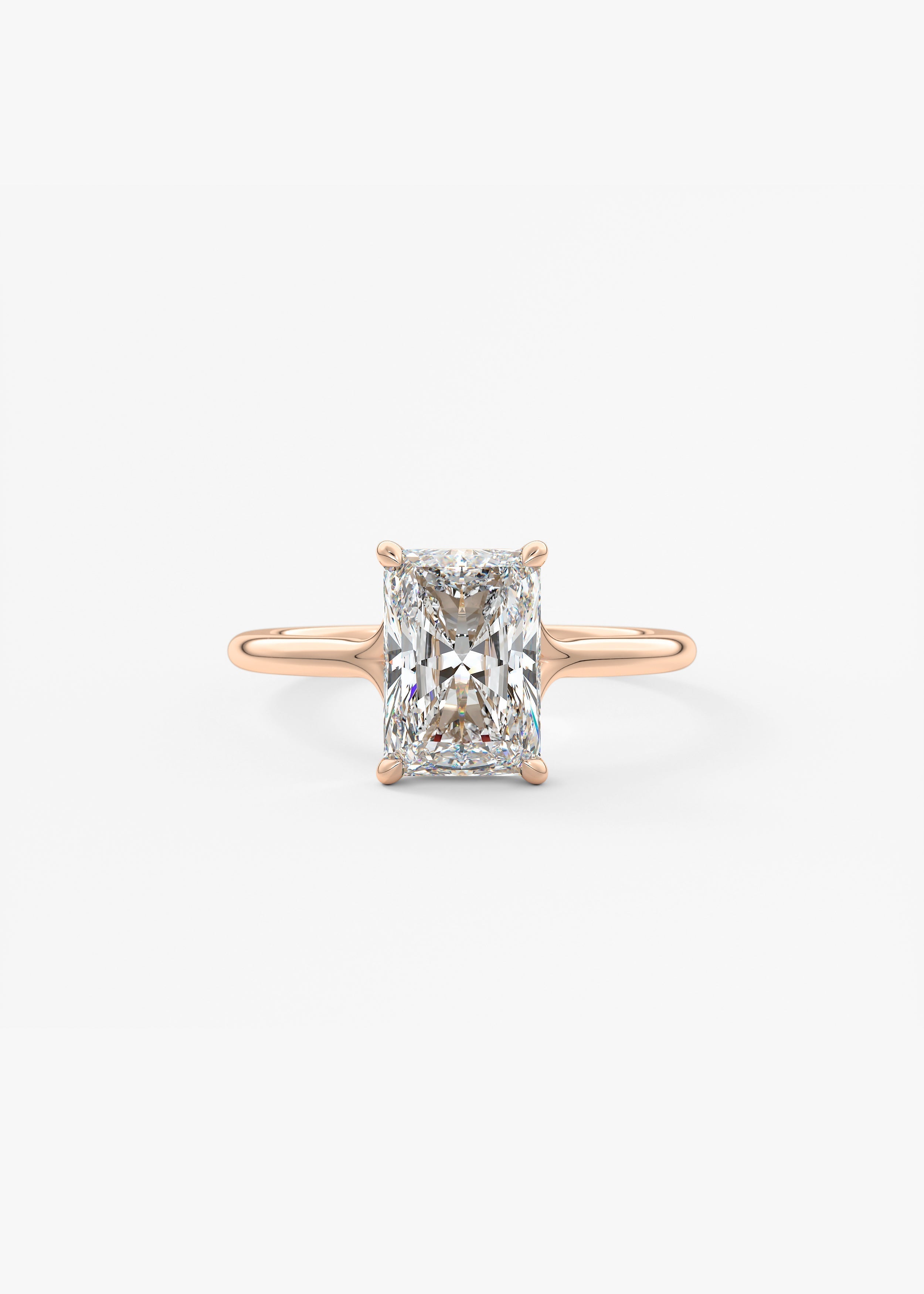 Radiant Split Shank Lab Grown Diamond Engagement Ring