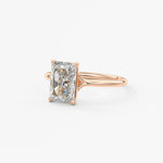 Radiant Split Shank Lab Grown Diamond Engagement Ring