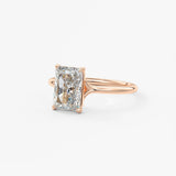 Radiant Split Shank Lab Grown Diamond Engagement Ring