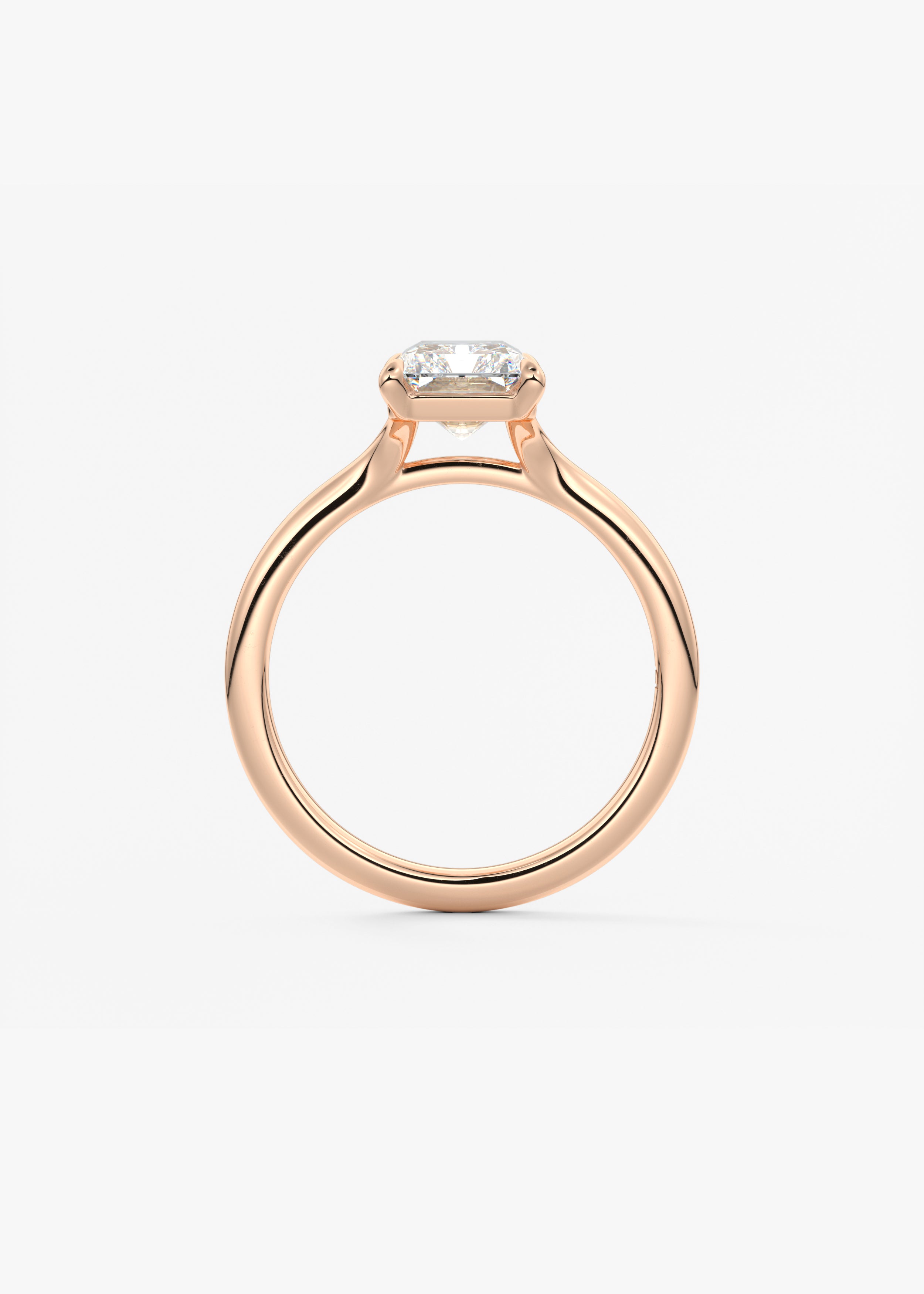 Radiant Split Shank Lab Grown Diamond Engagement Ring