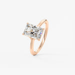 Radiant Split Shank Lab Grown Diamond Engagement Ring