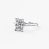 Radiant Split Shank Lab Grown Diamond Engagement Ring