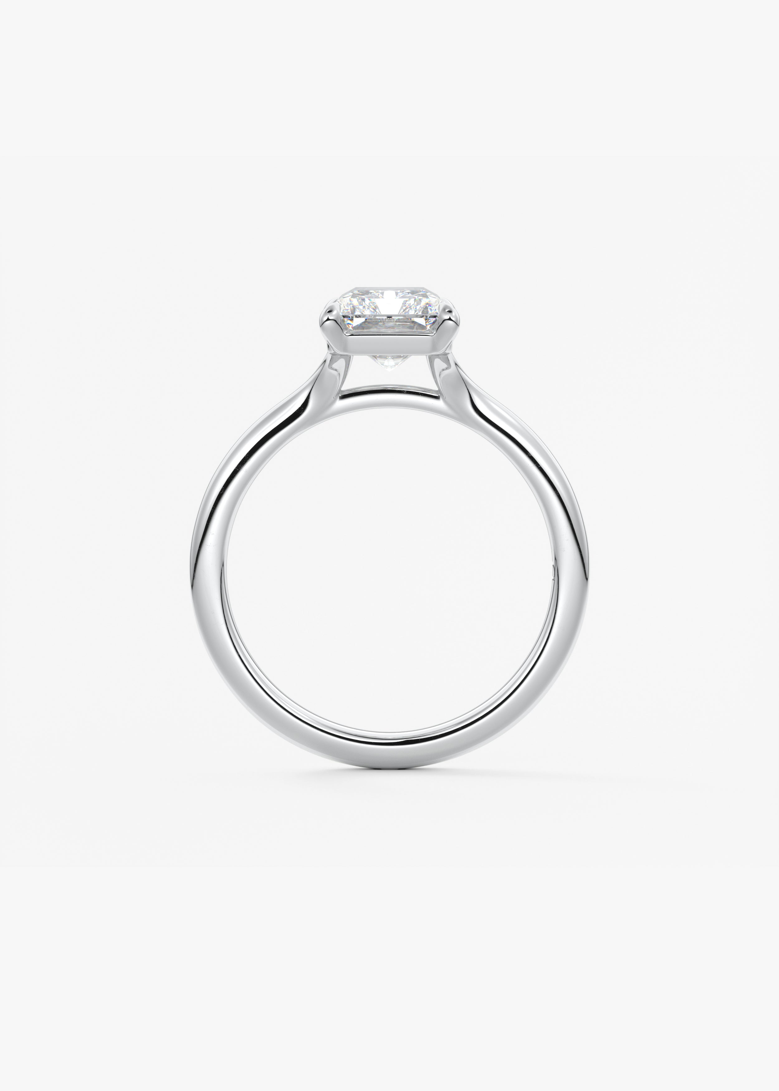 Radiant Split Shank Lab Grown Diamond Engagement Ring