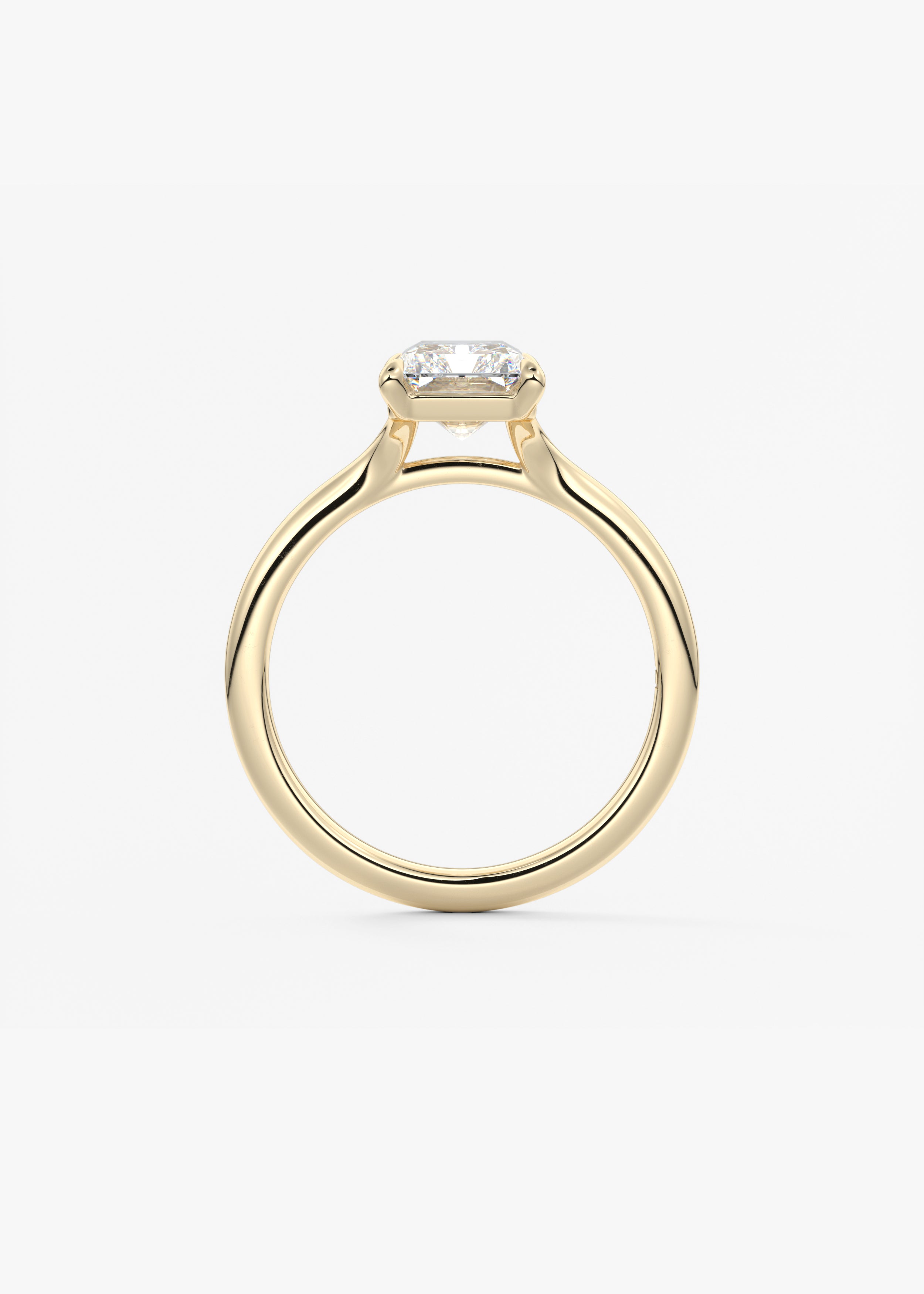 Radiant Split Shank Lab Grown Diamond Engagement Ring
