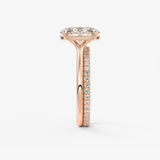 Oval Split Shank Lab Grown Diamond Engagement Ring