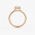 Oval Split Shank Lab Grown Diamond Engagement Ring