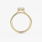 Oval Split Shank Lab Grown Diamond Engagement Ring