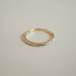 Stunning 0.2 TCW Round Moissanite Stones Knife Edge Wedding Bands 1
