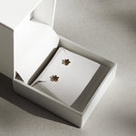 Floral Earrings in Gold 2