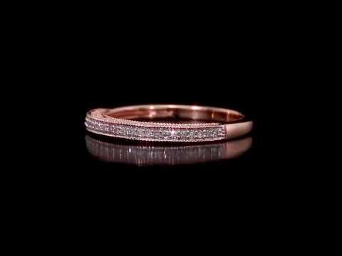 Round Cut Cubic Zirconia in 925 Sterling Silver Wedding Bands 11