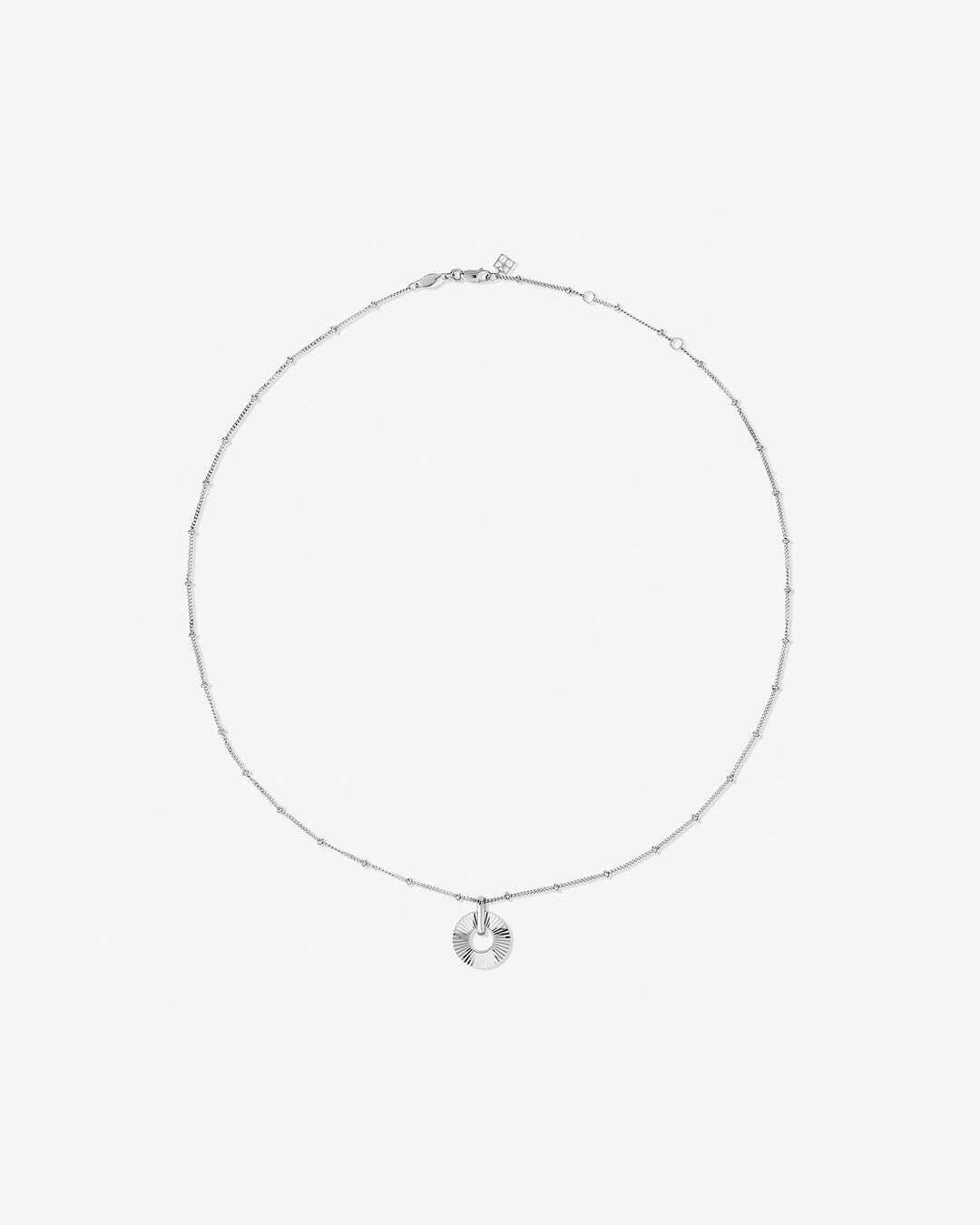 Round Cut Cubic Zirconia in 925 Sterling Silver Necklace 3