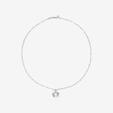 Round Cut Cubic Zirconia in 925 Sterling Silver Necklace 3