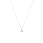 Round Cut Cubic Zirconia in 925 Sterling Silver Necklace 4