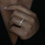 0.55 CT Round Half Eternity CVD EF/VS Diamond Wedding Band 4