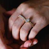 Stunning 0.3 TCW Round Moissanite Stones Half Eternity Wedding Band 4