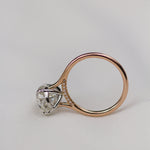 4.50 CT Pear Moissanite Ring Featuring Bridge Style 9