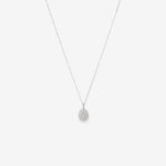 Round Cut Cubic Zirconia in 925 Sterling Silver Necklace 1