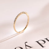 Stunning 0.2 TCW Round Moissanite Stones Half Eternity Wedding Bands 7