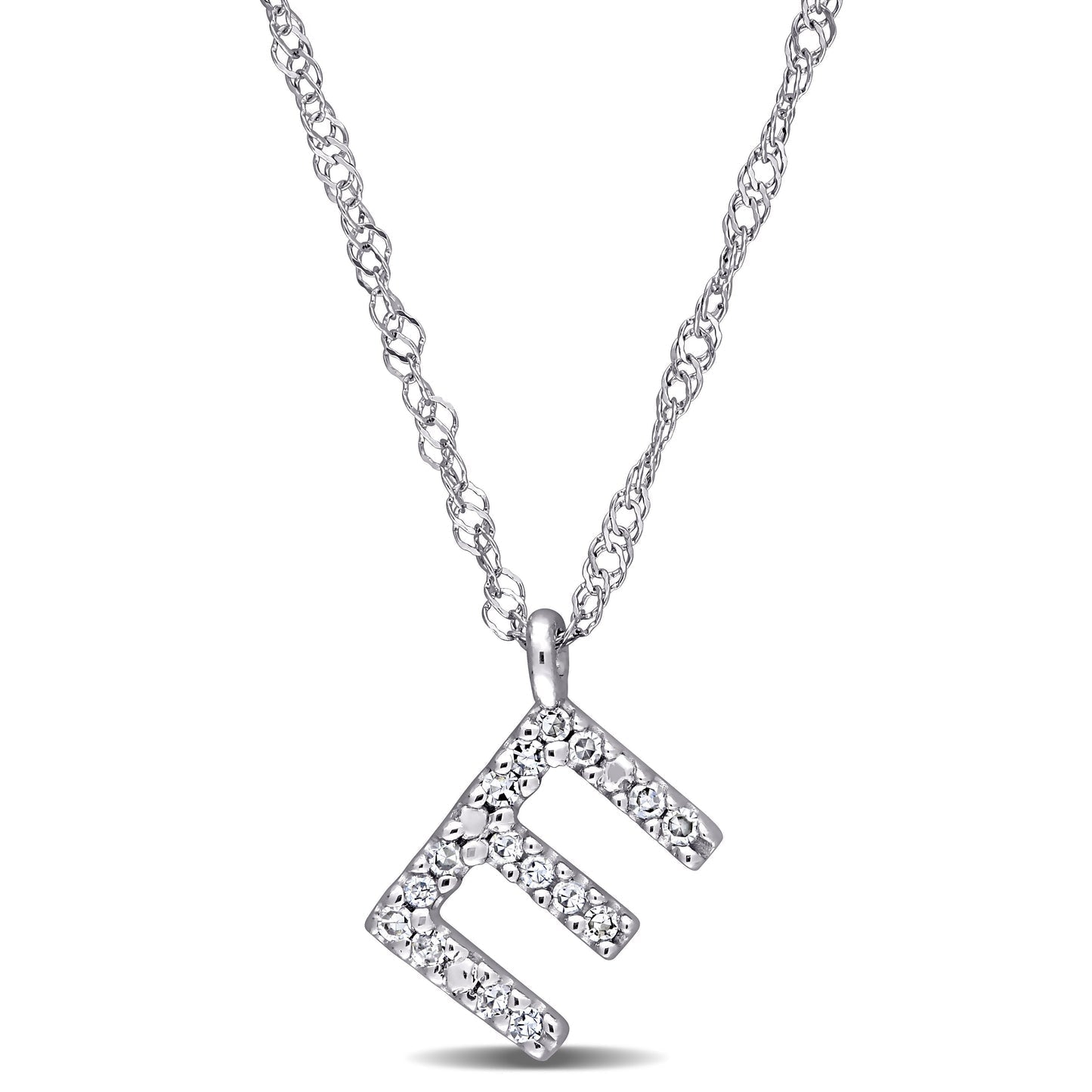 Round Cut Cubic Zirconia in 925 Sterling Silver Necklace 6