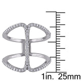 Round Cut Cubic Zirconia in 925 Sterling Silver Wedding Bands 6