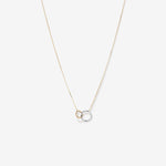Round Cut Cubic Zirconia in 925 Sterling Silver Necklace 1