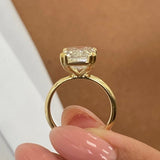 Stunning 5.0 CT Emerald Moissanite Engagement Ring with Solitaire Design 3