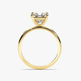 Stunning 1.50 CT Emerald Moissanite Engagement Ring with Solitaire Design 2