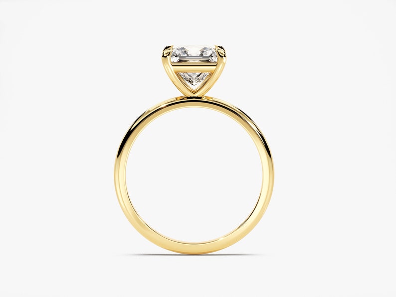 Stunning 1.50 CT Emerald Moissanite Engagement Ring with Solitaire Design 2
