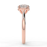 Stunning 2.0 CT Round Moissanite Engagement Ring with Solitaire Design 10