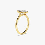 Stunning 1.0-2.0 CT Marquise Moissanite Engagement Ring with Bezel Design 4