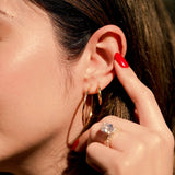 Classic Polished Hoop Earrings in Gold 4