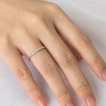 Stunning 0.2 TCW Round Moissanite Stones Snuggery Wedding Bands 5