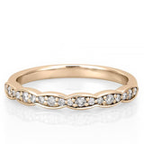 Stunning 0.20 TCW Round Moissanite Stones Half Eternity Wedding Bands 1